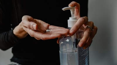 Always carry a hand sanitiser when you are travelling so that you can use it after using a public washroom. (Unsplash) Always carry a hand sanitiser when you are travelling so that you can use it after using a public washroom. (Unsplash)
