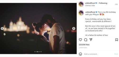 Vignesh Shivan penned a note for Nayanthara. Vignesh Shivan penned a note for Nayanthara.