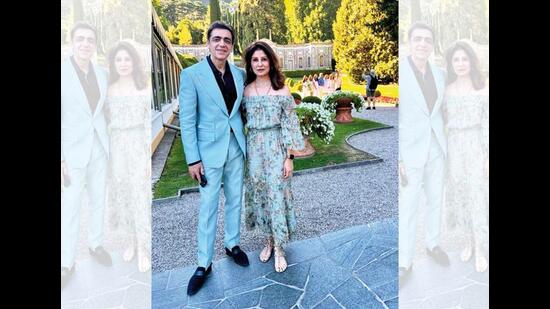 Ajay with his wife, Selena Ajay with his wife, Selena