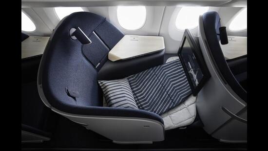 The Finnair A350 Business Class Seat Sleeping Position