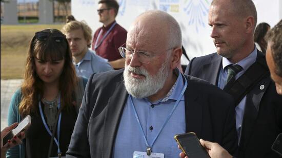 EU’s climate policy chief Frans Timmermans. (AP)