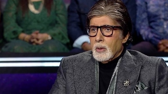 Amitabh Bachchan from the sets of Kaun Banega Crorepati 14.