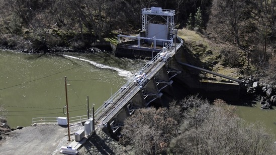 A dam on the lower Klamath River known as Copco 2.(AP)