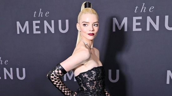 Anya Taylor Joy at the premiere of The Menu.(AFP)