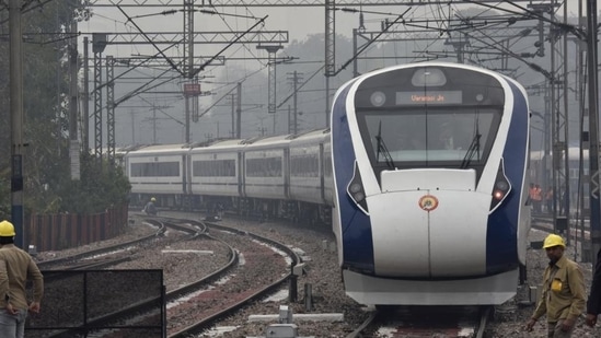 The Vande Bharat Express is India's first semi-high speed train. (HT PHOTO/For representation only)(HT_PRINT)