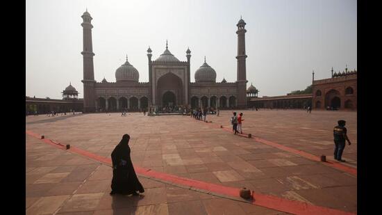 At Jama Masjid in New Delhi. (Amal KS/HT PHOTO)