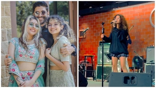 Farhan Akhtar's daughter Akira also loves to sing just like him.