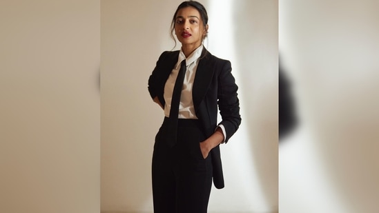 Radhika Apte shared a series of images on her Instagram handle and captioned her post, "WIB 🖤 #youknowwhatimean #iykyk."(Instagram/@radhikaofficial)
