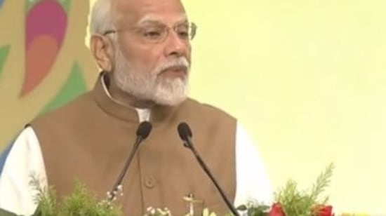 PM Modi at the conference.