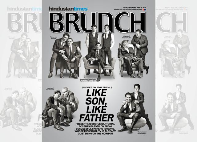Ajay Bijli and his son Aamer on the cover of HT Brunch in 2017 Ajay Bijli and his son Aamer on the cover of HT Brunch in 2017