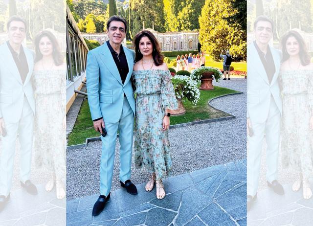 Ajay with his wife, Selena Ajay with his wife, Selena