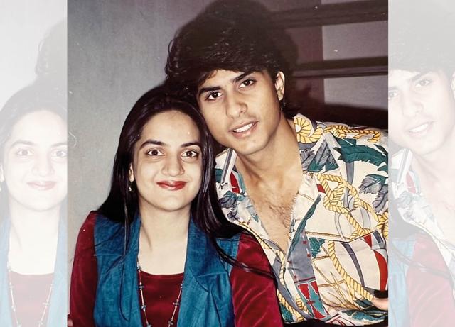 At his birthday party with his then wife-to-be, Punita Chopra At his birthday party with his then wife-to-be, Punita Chopra