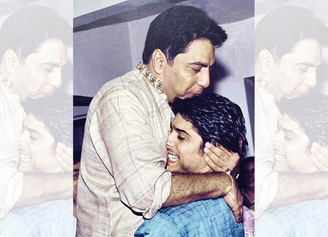 Vikas with his father at the sangeet function at his sister’s wedding Vikas with his father at the sangeet function at his sister’s wedding