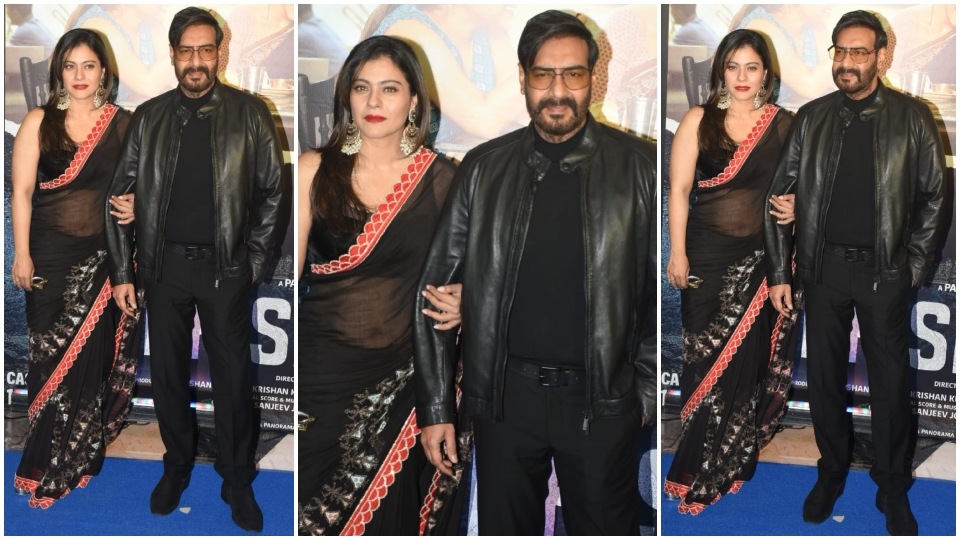 Kajol and Ajay Devgn at Drishyam 2 screening. (HT Photo/Varinder Chawla) Kajol and Ajay Devgn at Drishyam 2 screening. (HT Photo/Varinder Chawla)