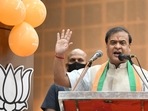 Gandhidham, Nov 18 (ANI): Assam Chief Minister Himanta Biswa Sarma addresses the public meeting for the upcoming Gujarat Assembly elections, in Gandhidham on Friday. (ANI Photo/Shrikant Singh)(Shrikant Singh) Gandhidham, Nov 18 (ANI): Assam Chief Minister Himanta Biswa Sarma addresses the public meeting for the upcoming Gujarat Assembly elections, in Gandhidham on Friday. (ANI Photo/Shrikant Singh)(Shrikant Singh)