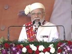 PM Modi speaks during the Arunachal event. (BJP/ Twitter) PM Modi speaks during the Arunachal event. (BJP/ Twitter)