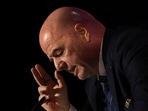 Gianni Infantino during a press conference.