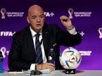 FIFA president Gianni Infantino during a press conference.