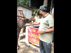 Sambar visits a tea stall.