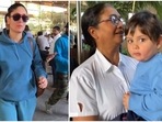 Kareena Kapoor and her son Jehangir Ali Khan twin at airport. (HT Photo/Varinder Chawla) Kareena Kapoor and her son Jehangir Ali Khan twin at airport. (HT Photo/Varinder Chawla)