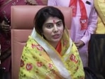 Rivaba Jadeja's candidature came as a setback to sitting MLA Hakubha Jadeja, an accused in a 2007 mob violence case.(ANI file)