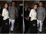 Tejasswi Prakash and boyfriend Karan Kundrra attend an event in Dubai. (HT Photo/Varinder Chawla) Tejasswi Prakash and boyfriend Karan Kundrra attend an event in Dubai. (HT Photo/Varinder Chawla)