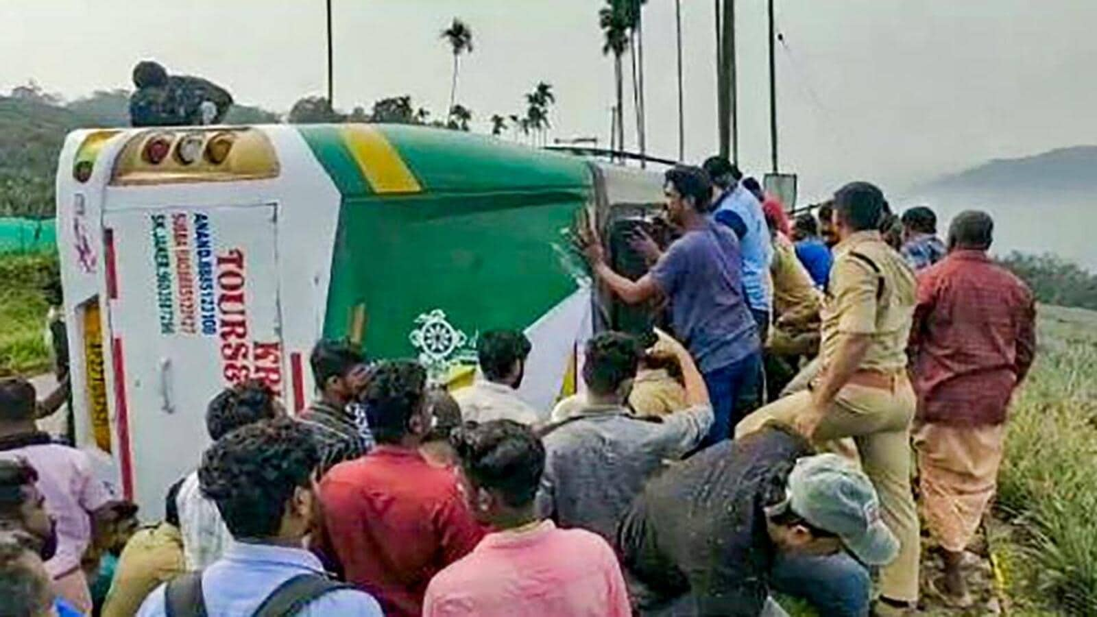 Bus Carrying Sabarimala Pilgrims From AP Overturns; 43 Injured | Latest ...