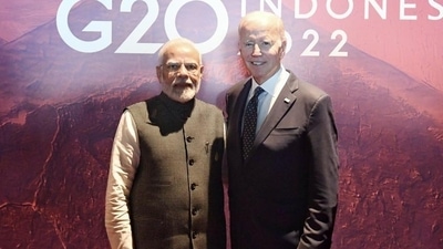 PM Modi and US Prez Biden also met Indonesian President Joko Widodo on the sidelines of the G20 Summit. (Arindam Bagchi | Twitter) PM Modi and US Prez Biden also met Indonesian President Joko Widodo on the sidelines of the G20 Summit. (Arindam Bagchi | Twitter)