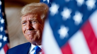 Donald Trump: Former President Donald Trump takes the stage to speak. (AP) Donald Trump: Former President Donald Trump takes the stage to speak. (AP)