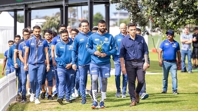 Hardik Pandya-led Team India were welcomed at Bay Oval in Mount Maunganui. (Dscribe Media) Hardik Pandya-led Team India were welcomed at Bay Oval in Mount Maunganui. (Dscribe Media)