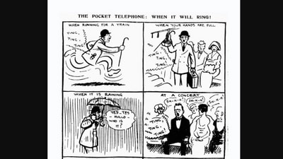 The image shows a part of the 1919 cartoon shared by Shashi Tharoor on Twitter. (Screengrab)