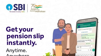 SBI's pension slip on WhatsApp facility (twitter,com/TheOfficialSBI) SBI's pension slip on WhatsApp facility (twitter,com/TheOfficialSBI)
