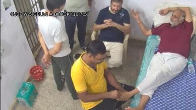 AAP leader and Delhi deputy chief minister, Manish Sisodia accused the BJP of leaking the video and weaving a false narrative. (Video grab/ANI) AAP leader and Delhi deputy chief minister, Manish Sisodia accused the BJP of leaking the video and weaving a false narrative. (Video grab/ANI)