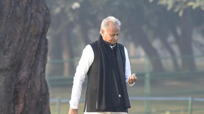 Rajasthan chief minister Ashok Gehlot is likely to campaign for the Congress for the second phase of Gujarat elections. (Arvind Yadav/HT photo)