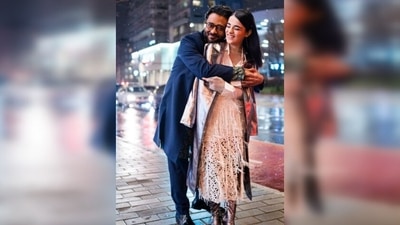 Radhika Madan posed with the filmmaker Sudhanshu Saria himself for an adorable click. She captioned the post, "My main. My man. My Sanaa." (Instagram/@radhikamadan) Radhika Madan posed with the filmmaker Sudhanshu Saria himself for an adorable click. She captioned the post, "My main. My man. My Sanaa." (Instagram/@radhikamadan)