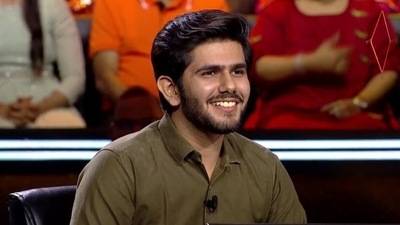 Contestant Vaibhav Rekhi on Kaun Banega Crorepati 14. Contestant Vaibhav Rekhi on Kaun Banega Crorepati 14.
