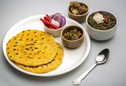 Makki ki Roti & Sarson ka Saag, Punjab (pinterest) Makki ki Roti & Sarson ka Saag, Punjab (pinterest)