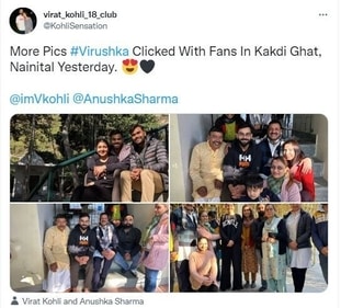 Anushka Sharma and Virat Kohli travelled with their daughter Vamika Kohli.