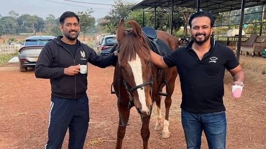 MS Dhoni gives Kedar Jadhav tour of his Ranchi farmhouse(Instagram)