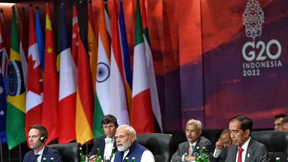 PM’s Modi’s direct message to Russian President Vladimir Putin in September in Samarkand emerged as the point of consensus at the G20 summit in Bali. (ANI Photo) PM’s Modi’s direct message to Russian President Vladimir Putin in September in Samarkand emerged as the point of consensus at the G20 summit in Bali. (ANI Photo)