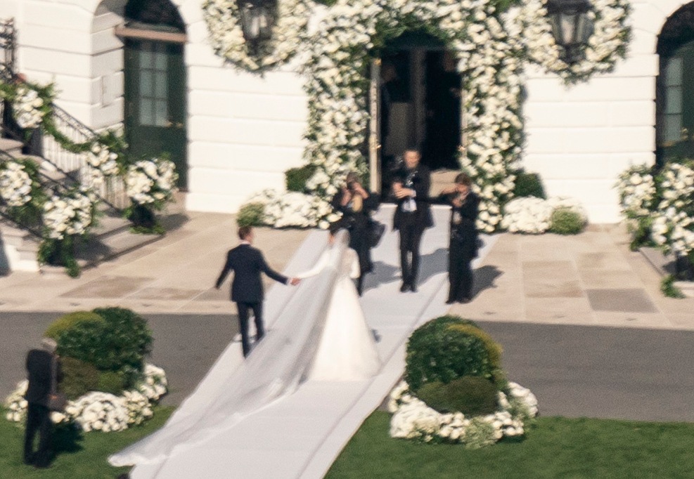 President Joe Biden's granddaughter Naomi Biden and her fiance, Peter Neal, are married on the South Lawn of the White House. (AP)