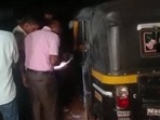CCTV footage of the incident, captured on two cameras, shows smoke coming out of a moving auto-rickshaw in Mangaluru, police said after an initial investigation. (HT Photo) CCTV footage of the incident, captured on two cameras, shows smoke coming out of a moving auto-rickshaw in Mangaluru, police said after an initial investigation. (HT Photo)