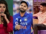 Urvashi Rautela; Rishabh Pant; Shubman Gill Urvashi Rautela; Rishabh Pant; Shubman Gill
