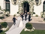US President Joe Biden's granddaughter Naomi Biden and her fiance, Peter Neal, are married on the South Lawn of the White House in Washington, on Saturday.(AP)
