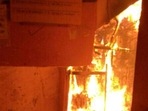 Fire in Siliguri in North Bengal.