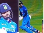 Screengrab of Shreyas Iyer's hit-wicket dismissal Screengrab of Shreyas Iyer's hit-wicket dismissal