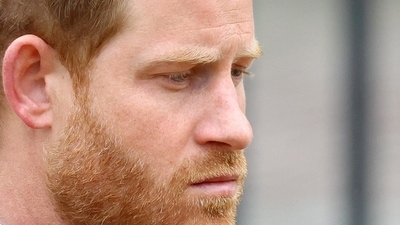 Prince Harry: Britain's Prince Harry, Duke of Sussex, as he attends the state funeral and burial of Britain's Queen Elizabeth, in London, Britain. (Reuters)
