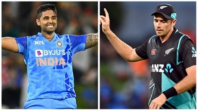 In a match where Suryakumar propelled Team India to a massive total, New Zealand's Southee showcased his bowling exploits by taking a match-changing hat-trick (AP) In a match where Suryakumar propelled Team India to a massive total, New Zealand's Southee showcased his bowling exploits by taking a match-changing hat-trick (AP)