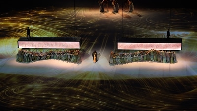 General view during the opening ceremony. (REUTERS)