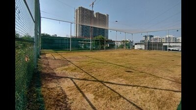 A box cricket ground at Narhe is also being used for other purposes. (Ravindra Joshi/HT PHOTO) A box cricket ground at Narhe is also being used for other purposes. (Ravindra Joshi/HT PHOTO)